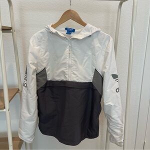 Adidas White and Gray Jacket